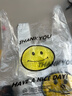 笑脸塑料袋加厚背心方便袋手提购物外卖打包袋食品级袋子定制批发 32*50cm 50只 实拍图