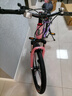 凤凰山地自行车男女变速山地车碟刹青少年儿童自行车学生单车 星际 粉紫【单速+辐条轮】 20寸【适合125-160cm】 实拍图