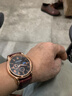 【网红爆款】商务腕表石英运动表休闲皮带男女手表 合金棕色 实拍图