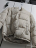 网易严选25新品90鸭绒超蓬羽绒服休闲面包服石墨烯保暖轻量抗菌防泼水 25秋冬连帽-卡其米 S 实拍图