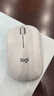罗技（Logitech）M221 轻音鼠标 无线鼠标 办公鼠标 对称鼠标 带无线微型接收器 米白色 实拍图