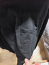 京东京造长袖t恤纯棉重磅圆领男士打底衫男卫衣秋季服饰 黑色 XXL 实拍图