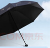 天堂 防紫外线晴雨伞三折 雨伞黑胶防晒太阳伞遮阳晴雨伞 午夜蓝 实拍图