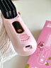 迪士尼（Disney）草莓熊无线直发梳负离子不伤发便携直卷发棒两用直板夹电梳子高颅顶神器 【流光粉】直/卷发负离子不伤发送女友老婆 实拍图