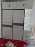白浅【免费安装】衣柜卧室储物柜子移门衣橱简易推拉门大衣柜 【两门】1.4米主柜+顶柜+边柜 实拍图