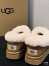 UGG秋季女士茸茸毛鞋领厚底懒人毛毛鞋 1166733CHE|栗色 37 实拍图