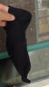 振德（ZHENDE）医用静脉曲张弹力袜 压力一级短筒露趾款 静脉曲张袜 压力袜黑色S 实拍图