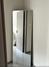 千禧华府全身镜穿衣镜落地镜子挂门服装店试衣防爆壁挂镜一体简约黑40*150 实拍图