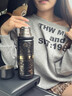 大卡（Big car）纯钛保温杯梵高联名温显水杯女直饮泡茶杯礼物杯子大容量焖茶钛杯 实拍图
