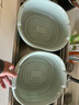 全适沥水篮双层大号沥水架漏转圆形滤水盆洗菜盆厨房洗菜篮水果篮蓝色 实拍图