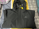 拓路者朱雀冲锋衣女三合一户外登山服外套防风防水抓绒保暖爬山旅游女款 黑色 抓绒两件套 L 实拍图