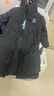 鸭鸭（YAYA）王一博同款羽绒服男女2025年冬季新款长款过膝极寒加厚保暖外套 青光黑色 300g+充绒【抗寒-40°C】 S (165) 【90-115斤】 实拍图