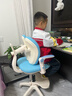 读书郎儿童学习椅中小学生写作业写字椅子家用可升降椅调节背座椅 升降脚踏+动态追背+双背旋转蓝 实拍图