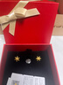 周六福（ZLF）  黄金耳环女款5G足金甜美小清新雪花耳坠耳钉 计价 1.42g 实拍图