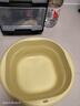 诺兰森迪 旅行折叠盆 洗脸盆家用便携式旅游军训必备用品水盆泡脚 黄 大号 实拍图