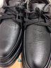 卡帝乐鳄鱼（CARTELO）真皮冬季爸爸棉皮鞋加绒加厚休闲男棉鞋中老年高帮男士棉鞋保暖男 【棉鞋】黑色系带 41 标准码 实拍图