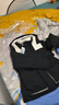 坦博尔羽绒服女短款时尚潮流可脱卸帽百搭保暖外套550388T 黑色 155  实拍图