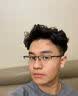 创果 高端商务半框近视眼镜男士进口纯钛可配散光变色高度数眼镜 防蓝光防辐射【1.56无度数】290黑色 实拍图