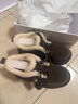 百丽（Belle）姜饼屋毛球挂饰雪地靴女冬季增高加绒保暖棉鞋F2Y1DDD5 啡色-毛里 38 (240mm) 实拍图