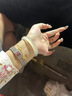 VTL冰种飘花天然白玉髓手镯白月光玛瑙玉手镯女翡翠荔枝冻冰透礼物女 更大更小圈口请咨询 实拍图