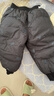 巴拉巴拉童装儿童羽绒裤男女童长裤宝宝裤子舒适保暖时尚洋气潮酷 黑色调00499-灰鸭绒 80 充绒量24g 实拍图