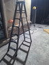 曾高人字梯家用梯子铝合金加厚2米多功能室内折叠梯伸缩双侧工程楼梯 【7步深空灰】加强加固款 实拍图