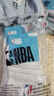NBA袜子男士秋冬休闲运动袜吸汗无骨棉袜抗菌消臭训练跑步篮球袜3双 实拍图