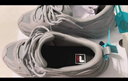 斐乐（FILA）跑步鞋老爹鞋男子跑步鞋MARSⅡ火星二代情侣款复古运动鞋休闲鞋 合金灰-AL-F12M131116F 40.5 实拍图