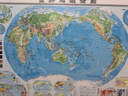 【官方正版】大幅面学生专用版地理地图套装 中国地图挂图+世界地图挂图（大尺寸约1.2米×0.9米 初中高中学生老师教师地理知识学习地图挂图墙贴挂画 地形图 洋流气候图等知识） 实拍图