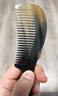 Creative art天然真宗牛角梳梳子女士男按摩头皮经络梳生日结婚礼物送老婆父母 实拍图