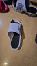 回力运动拖鞋男浴室内户外不易滑厚底凉拖鞋HL39391白黑色41-42码 实拍图