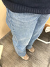 优衣库女装男装宽松廓形牛仔裤/弯刀镰刀裤子25秋冬新款479000 62 粉蓝色 28 /160/70A 实拍图