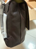 裘真【宋佳同款】植鞣羊皮信使双肩包大容量上班通勤休闲背包新款 咖啡色-小号 预售8天 实拍图