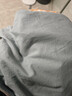 无印良品A类全棉枕套100%纯棉枕套枕巾48x74cm一对装 浅蓝灰 实拍图