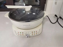 九阳（Joyoung）电火锅U底秒涮电煮锅分体可拆洗家用多功能锅上蒸下煮5.5L大容量火锅锅不粘锅G558S【0氟有钛 】 实拍图