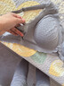 婧麒（JOYNCLEON）前开扣小贝壳哺乳内衣女薄款聚拢怀孕期产后喂奶睡觉孕妇文胸 灰色-升级款 XXL 实拍图