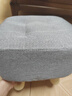 蔓斯菲尔小凳子家用矮凳布艺矮凳子搁脚凳软包实木腿小孩坐墩客厅沙发凳 特价-灰色26cm高可拆洗+实木框架 透气面料 实木凳腿 实拍图