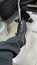 海澜之家HLA皮鞋男秋冬头层牛皮鞋子男正装商务休闲鞋男 T010黑色 38 实拍图