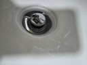 潜水艇（Submarine）CQ-32铜镀铬面盆弹跳下水器洗手盆漏水塞子过滤头发杂物小蘑菇头 实拍图