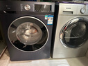 西门子（SIEMENS）超氧10+10kg洗烘套装 超氧AI空气洗 冷凝器自清洁 变频防缠绕 除菌除螨 E10W+D10W（湖蕴蓝） 实拍图