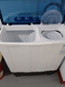 荣事达（Royalstar）洗衣机 10公斤双筒家用宿舍出租房双缸半自动双桶洗衣机大容量甩干机 以旧换新 白色 RP10030J 实拍图
