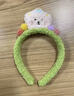 毛绒小熊洗脸发箍女高颅顶压发敷面膜专用头箍发饰2024冬季新款 青色/ 实拍图