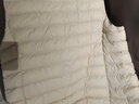 鸭鸭（YAYA）马甲女轻薄羽绒服秋冬坎肩修身保暖背心马夹女百搭内穿上衣女装K 米白色 3XL 实拍图