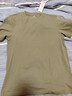 京东京造【已售300w件】短袖t恤男衣服秋季男士打底外穿 卡其绿色L 实拍图