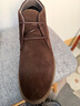 他她（TATA）男士靴耐磨舒适复古时尚沙漠靴加绒皮翻毛男靴休闲皮鞋VVX03DD2 啡色 42 实拍图