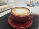 MHW-3BOMBER轰炸机咖啡泽田杯 陶瓷杯意式咖啡杯 专业拿铁艺术拉花杯压纹 【加厚杯口】泽田杯-山楂红280ML 实拍图