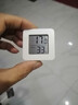 家用电子温湿度计 室内干湿家用温湿度显示器迷你便携高精度壁挂式静音 白色精致款-1个 实拍图