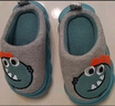 猪爸爸儿童拖棉鞋秋冬季室内男童亲子女童可爱家居保暖宝宝棉拖灰色210 实拍图
