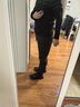 龙牙【张译同款】【补货速抢】寒锋战术软壳长裤秋冬男通勤弹力户外 极夜黑（修身加强版） 36 180/94B 高180重176-190 实拍图