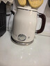 美的（Midea）艺术家电热水壶  烧水壶自动断电保温一体  1.6L大容量电热水壶 316L不锈钢恒温壶 精准控温 63-Q 实拍图